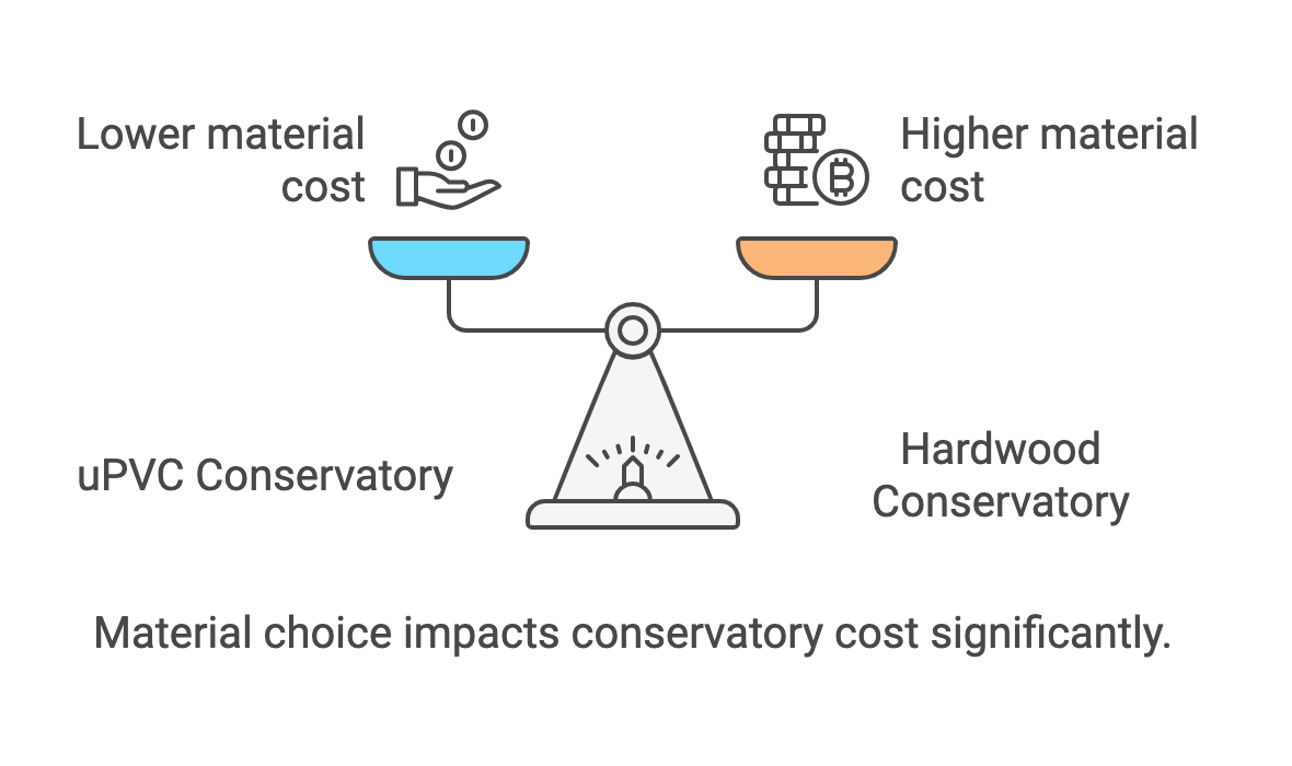 Diagram Of weighing up costs of Materials